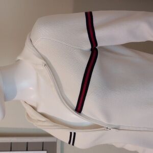 Tommy Hilfiger Hoodie Vintage Y2K Cream Color Zip-up EUC SzM